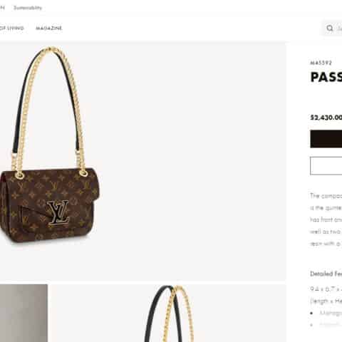 Louis Vuitton LV Chain Bag 链条包 M45592