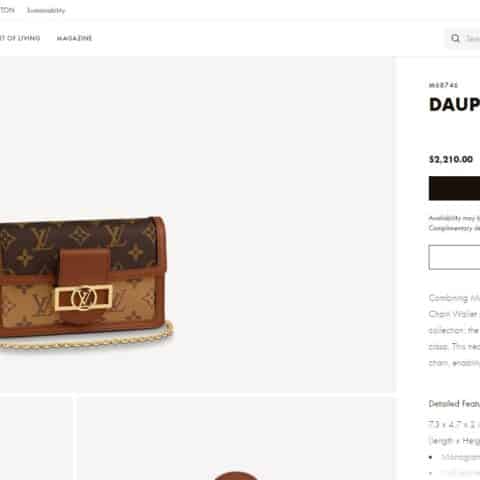 Louis Vuitton LV Dauphine达芙妮链条包 M68746