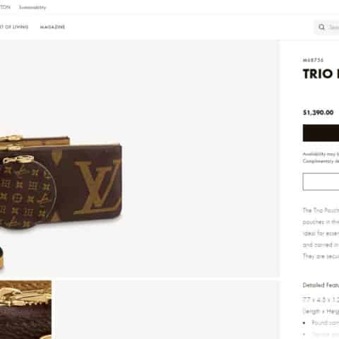 Louis Vuitton LV Trio三件套三合一手拿包 M68756