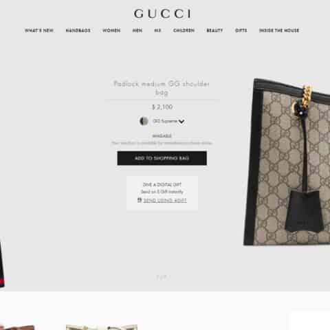 Gucci Padlock medium GG shoulder bag 479197