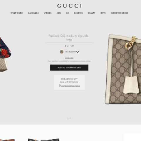 Gucci Padlock medium GG shoulder bag 479197