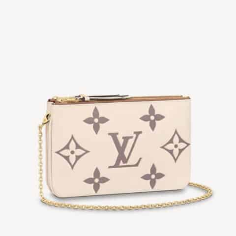 Louis Vuitton LV Double Zip Pochette链条包 M80084