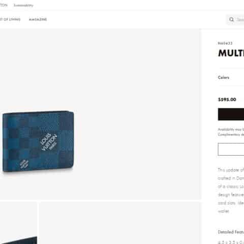 Louis Vuitton LV Multiple格纹钱夹N60433 N60434
