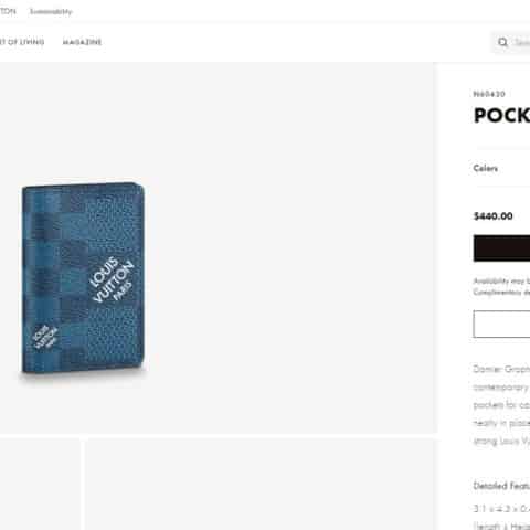LV Pocket Organizer口袋钱夹N60432 N60430 N60431
