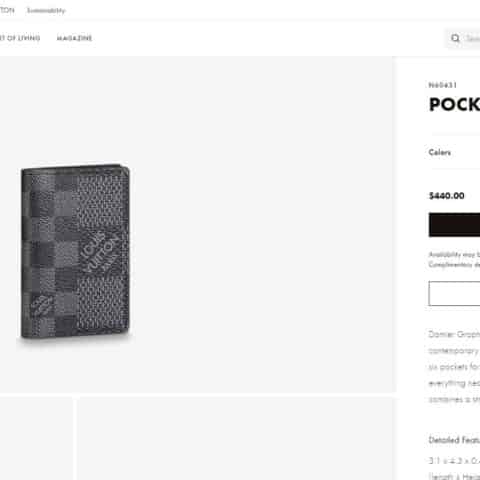 LV Pocket Organizer口袋钱夹N60432 N60430 N60431