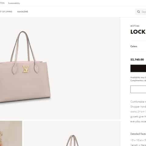 Louis Vuitton LV Lockme Shopper购物袋M57345 M57346 M57508