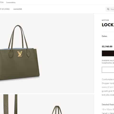 Louis Vuitton LV Lockme Shopper购物袋M57345 M57346 M57508