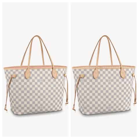 LV Neverfull 白格中号购物袋 N41605 N41361