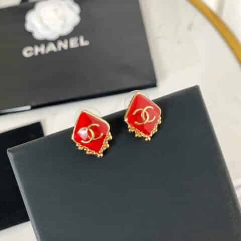 新款 CHANEL香奈儿双c耳钉耳环