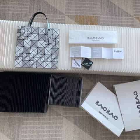 三宅一生 Issey Miyake BaoBao格子拼接手提袋0086