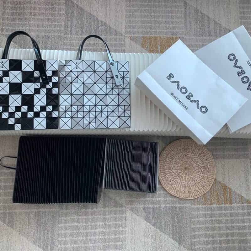 三宅一生 Issey Miyake BaoBao格子拼接手提袋0086