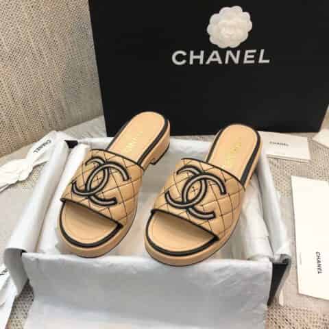 chanel香奈儿   高端品质 小香 春夏最新爆款山木底拖鞋