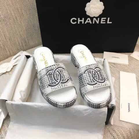 chanel香奈儿   高端品质 小香 春夏最新爆款山木底拖鞋