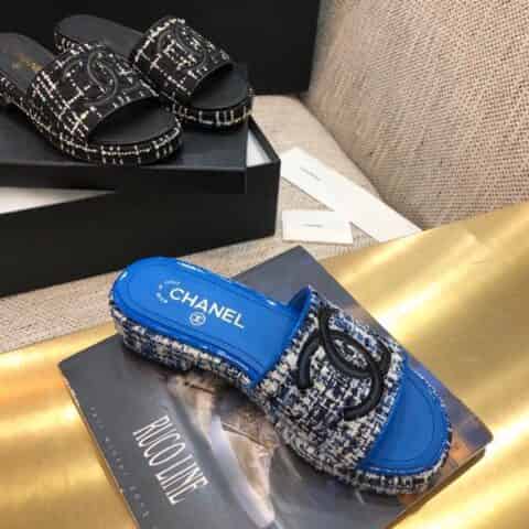 chanel香奈儿   高端品质 小香 春夏最新爆款山木底拖鞋