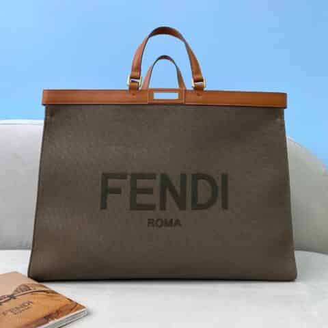 FENDI芬迪经典FENDI字母刺绣手提包8265