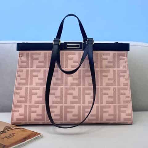 FENDI芬迪进口头层小牛皮手提包8265