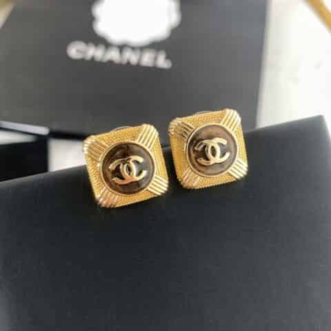 新款 CHANEL香奈儿双c耳钉耳环