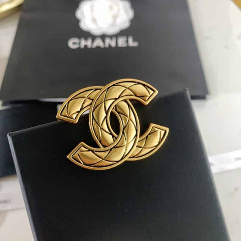 新款 CHANEL香奈儿双c胸针