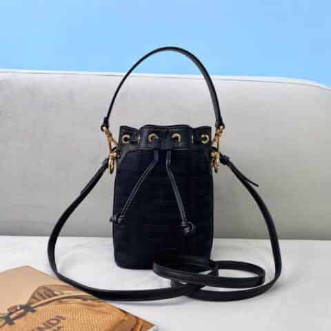 FENDI芬迪经典FF图案迷你水桶包038