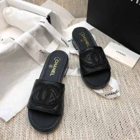 chanel香奈儿    小香高端品质春夏最新爆款山木底拖鞋