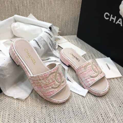 chanel香奈儿    小香高端品质春夏最新爆款山木底拖鞋