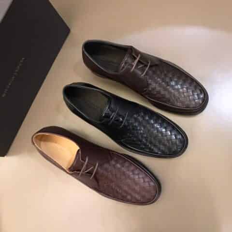 BV葆蝶家    进口牛皮手工编织鞋面B•v男士正装皮鞋