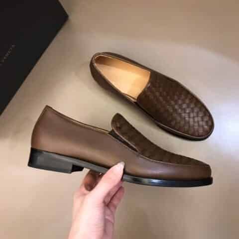 BV葆蝶家    进口牛皮手工编织鞋面B•v男士正装皮鞋