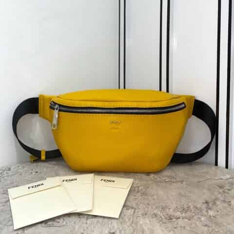 FENDI芬迪logo皮多功能腰包/胸包2358