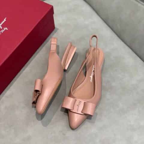 SF salvatore Ferragamo  菲拉格慕2021新款viva系列后空露跟粗跟凉鞋