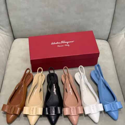 SF salvatore Ferragamo  菲拉格慕2021新款viva系列后空露跟粗跟凉鞋