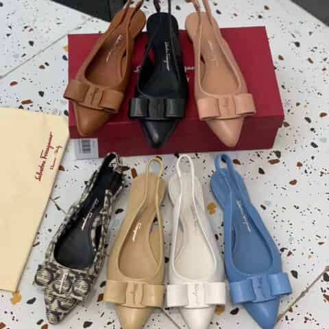 SF salvatore Ferragamo  菲拉格慕2021新款viva系列后空露跟粗跟凉鞋