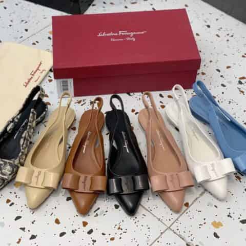 SF salvatore Ferragamo  菲拉格慕2021新款viva系列后空露跟粗跟凉鞋