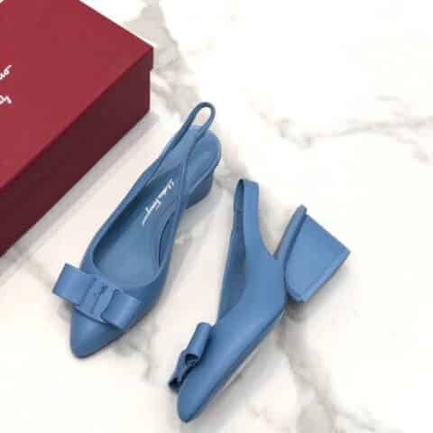 SF salvatore Ferragamo  菲拉格慕2021新款viva系列后空露跟粗跟凉鞋