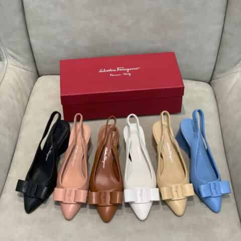 SF salvatore Ferragamo  菲拉格慕2021新款viva系列后空露跟粗跟凉鞋