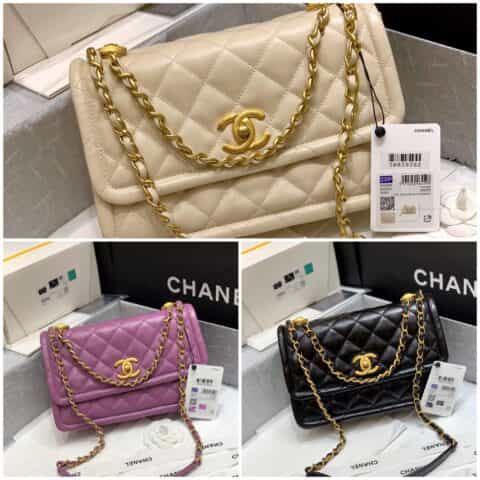 Chanel香奈儿 Button on top 2020新款纽扣包 AS2056