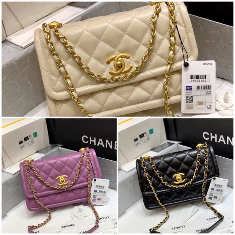 Chanel香奈儿 Button on top 2020新款纽扣包 AS2056