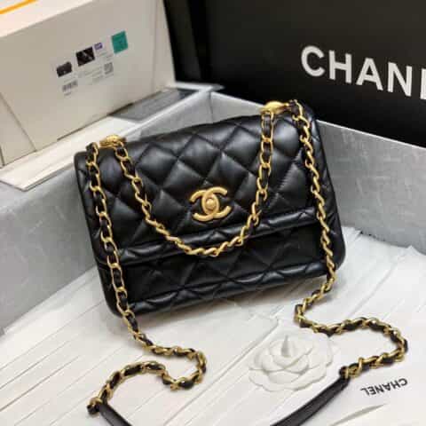 Chanel香奈儿 Button on top 2020新款纽扣包 AS2055