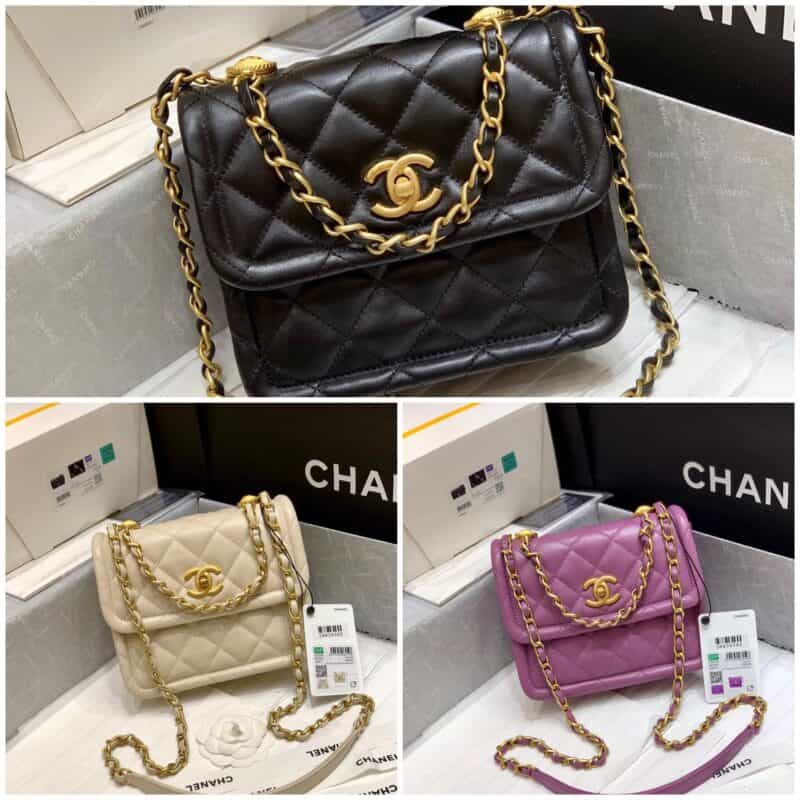 Chanel香奈儿 Button on top 2020新款纽扣包 AS2054