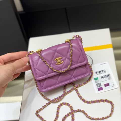 Chanel香奈儿 Button on top 2020新款复古小包 AS1664