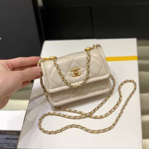 Chanel香奈儿 Button on top 2020新款复古小包 AS1664