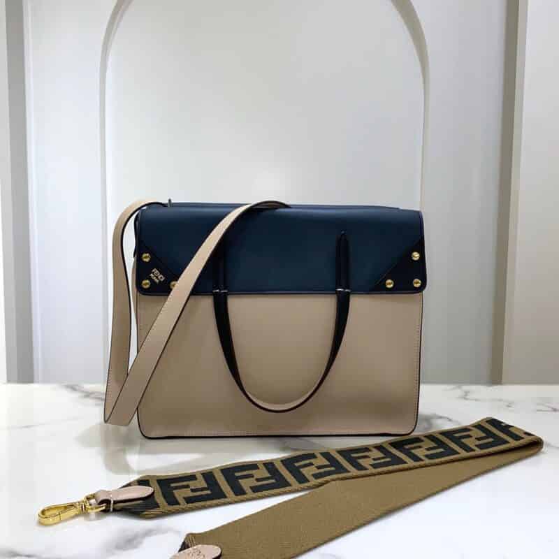 FENDI芬迪牛皮双肩带多功能手提单肩斜挎包303L