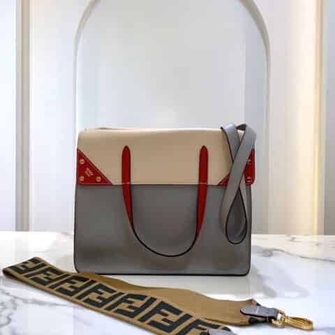 FENDI芬迪牛皮双肩带多功能手提单肩斜挎包303L