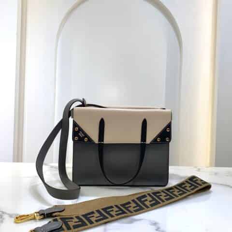 FENDI芬迪牛皮双肩带多功能手提单肩斜挎包303L