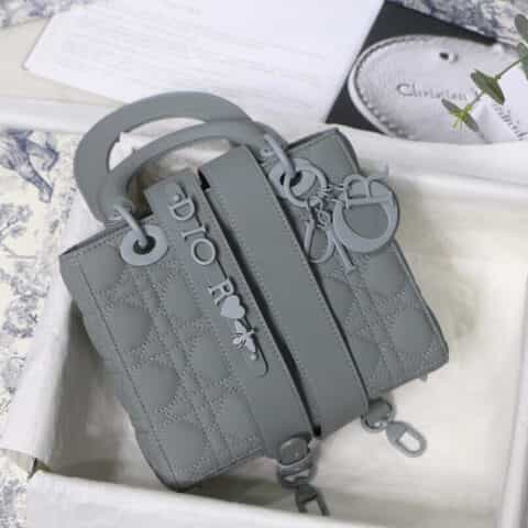 Dior迪奥 Lady My ABC 四格磨砂徽章戴妃包