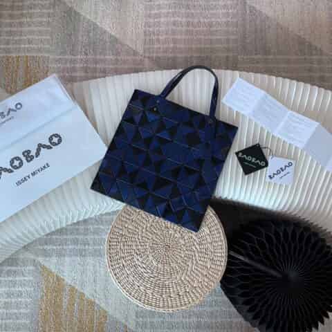 三宅一生购物袋 亮面拼色新品手提袋0086