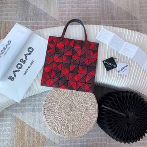 三宅一生购物袋 亮面拼色新品手提袋0086