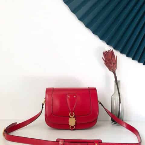 valentino华伦天奴牙签纹牛皮复古邮差包1014