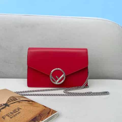 FENDI芬迪简约风几何图形翻盖包006