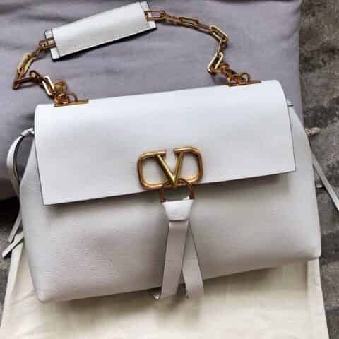 Valentino华伦天奴Garavani VRING 摔纹小牛皮单肩包0015