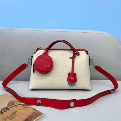 FENDI芬迪柔软小牛皮波士顿手提包307